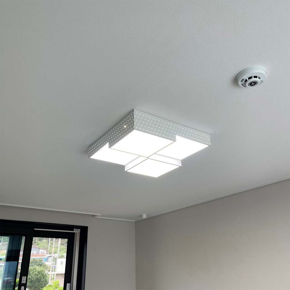 LED방등 안방방등 엘이디 50W 디자인 블랙 화이트 고급 조명 공부방 간접등 탱크 큐브 : 메리트조명