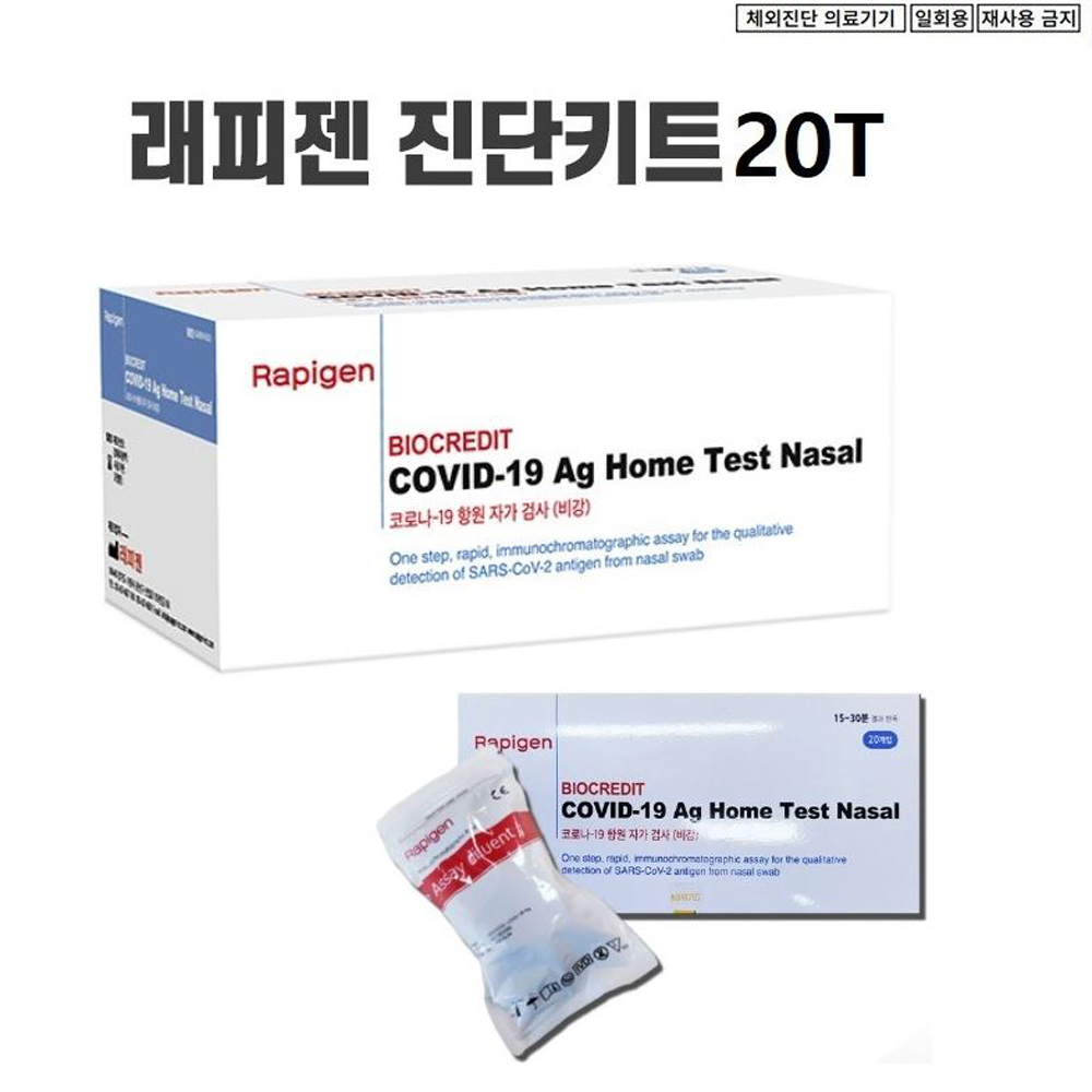 래피젠 코로나자가진단키트 항원검사 대용량 20개입 : DAYDAY24