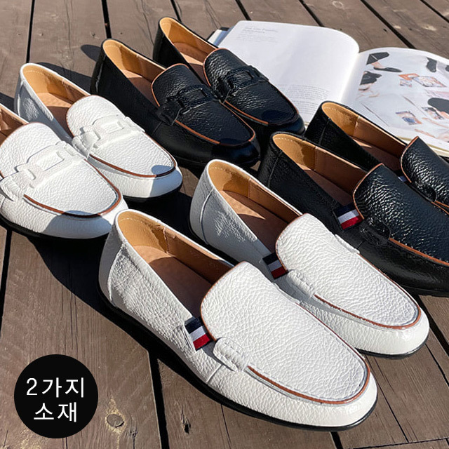 바닐라슈 라토스 2TYPE 소가죽 탄력몰드창 쿠션 로퍼슈즈 2.5cm : 바닐라슈