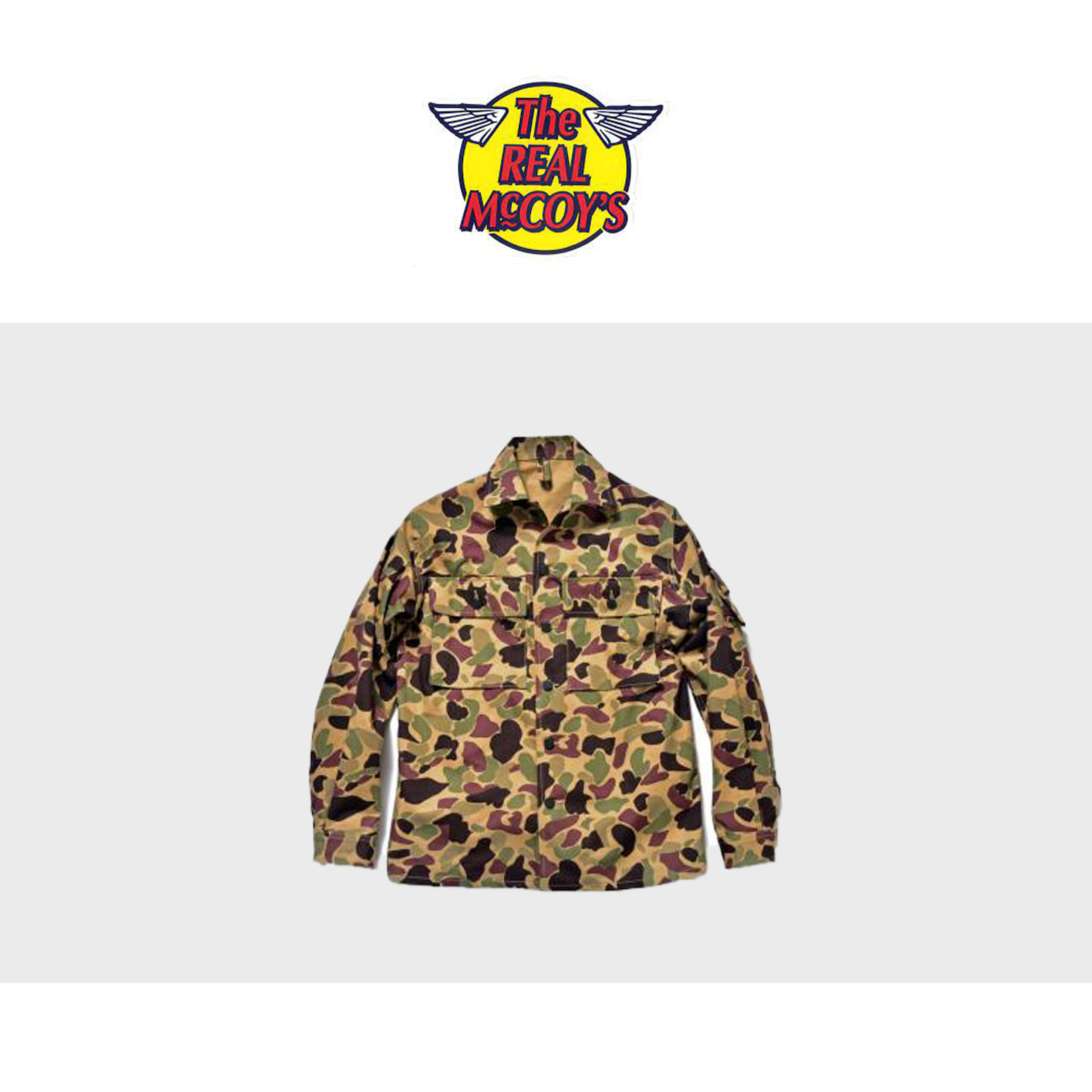 REAL MCCOYS 리얼맥코이 BEO GAM CAMOUFLAGE SHIRT : 후치토