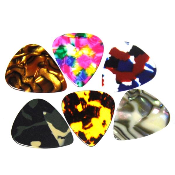 TH많은 50pcs 셀룰로이드 기타 추천 Plectrums 넥타이 염료 전복 거북이 호랑이 스트라이프 위장 : 티에이치보부상