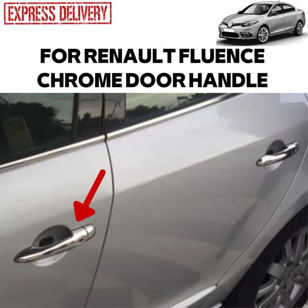 RENAULT FLUENCE 2009-2021 8 피스 크롬 도어 핸들 트림 스테인레스 스틸 아웃 도어 액세서리 사이드 패널 트랙 카 수정 : local51