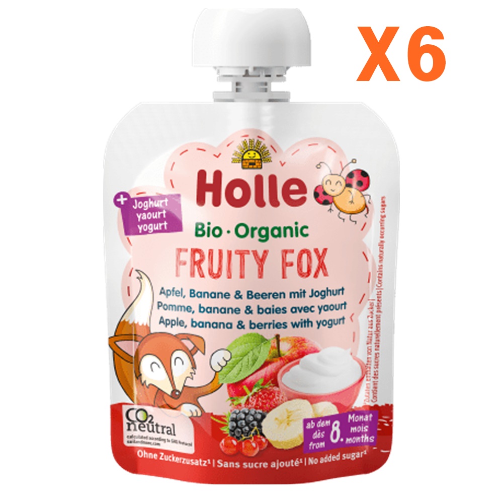 Holle 홀레 퓨레 파우치 애플 바나나 베리 85g 6개 : 짝꿍샵