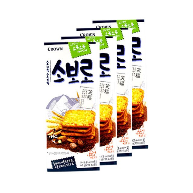 소복소복 소보로 60g 4개 봉지 과자 맛있는 바삭한 : 꿈의사다리