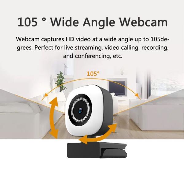 유튜브용 캠코더 풀 HD 4K 웹캠 2K 웹 카메라 자동 초점 PC 노트북을위한 마이크 1080P 웹 캠 온라인 학습 컨퍼런스 유튜브 : 두발로샵