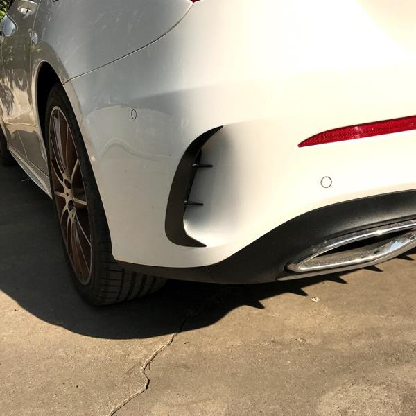 메르세데스 벤츠 뉴 A 클래스 W177 A200 A180 AMG 리어 범퍼 스플리터 스포일러 세단 2019 년 : local51