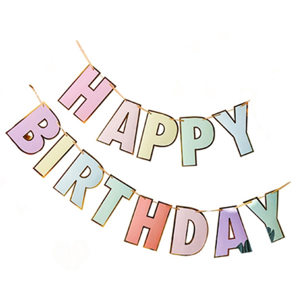 생일 해피벌스데이 가랜드 파티 장식 꾸미기 이벤트 레터링 촬영소품 데코 배너 : 티끌상점