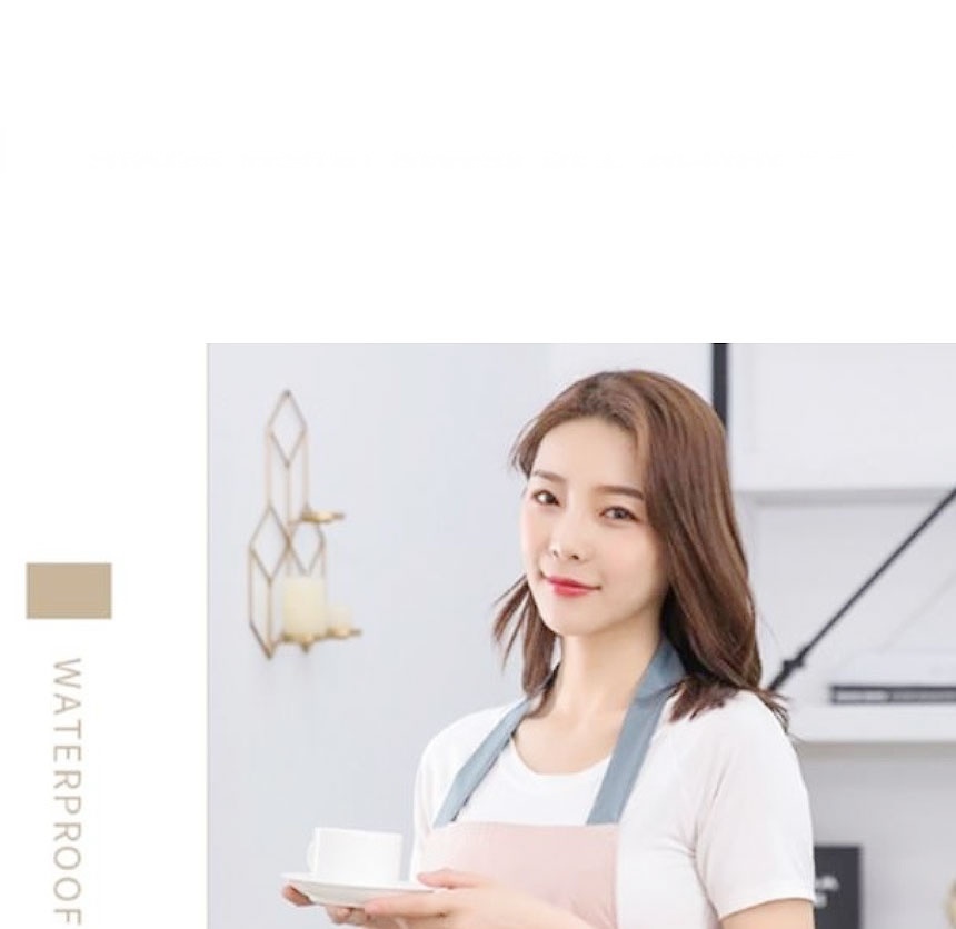 귀여운 보육교사 린넨 어린이집 원피스 유치원 카페 바리스타 방수 포켓 앞치마 : 아이디어베리핫