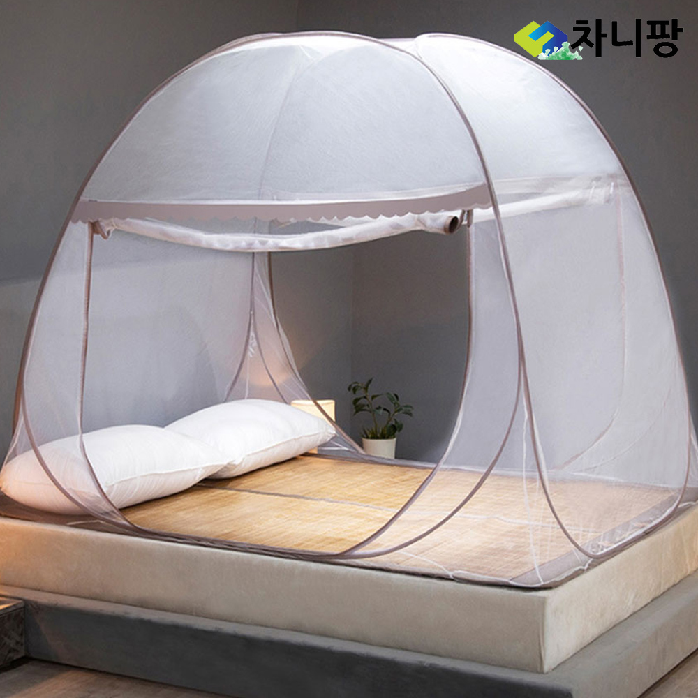 차니팡 BLM-180 양문형 모기장 초간편 원터치 침대 방충망 : 늘푸른컴퍼니
