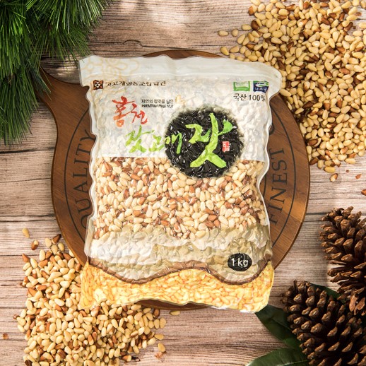 국산잣 햇잣 홍천잣 잣고개 황잣 1kg, 500g : 잣고개영농조합