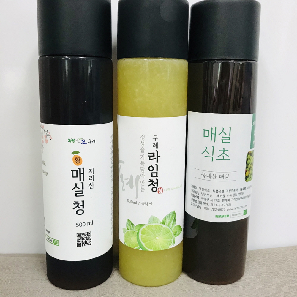 [그래구례협동조합] 지리산 매실청, 라임청, 매실식초 선물세트 : 구례군 로컬마켓