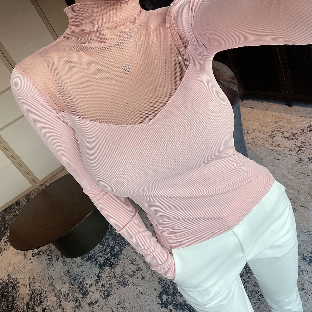 [르미룸] 피아르 시스루긴팔티셔츠 [4color] : 르미룸
