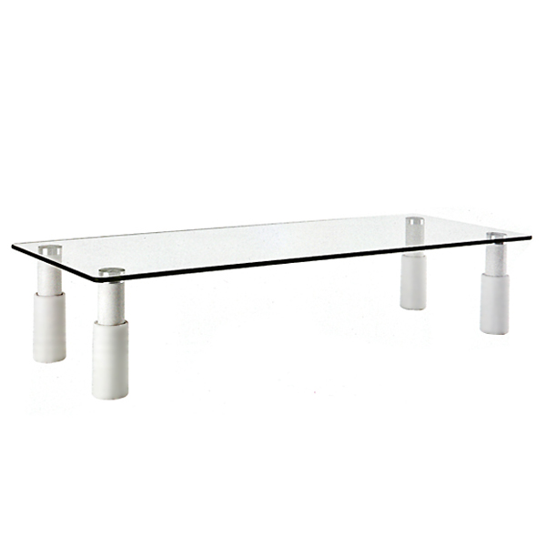 알파 높이조절 모니터 받침대 AMB-100 강화유리 (80~130mm) : 오피스24