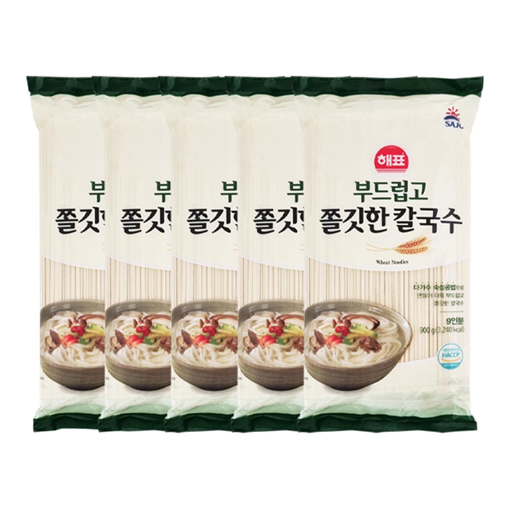 사조해표 부드럽고 쫄깃한 칼국수 900g x 5개 : 더조은유통8667