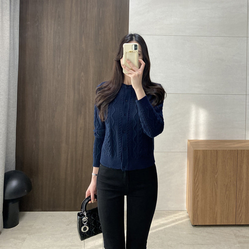 [★SALE] 탄탄짜임 로지스 꽈배기 가디건 : 제이뷰.