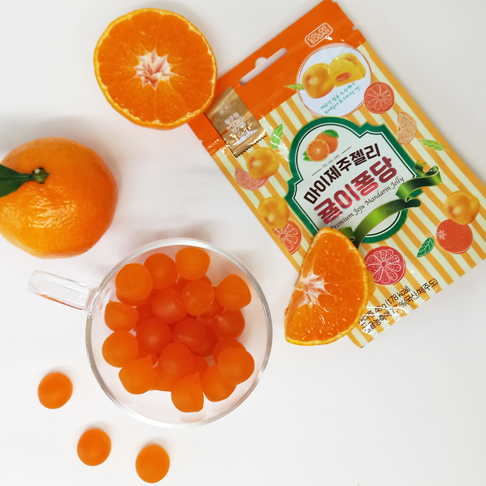 마이제주젤리 귤이퐁당 48g x8개입 말랑말랑 감귤젤리 영양간식 : Yong Store