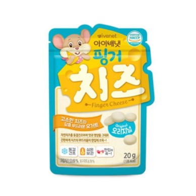 아이배냇 핑거치즈 오리지널 20g : 진이베베