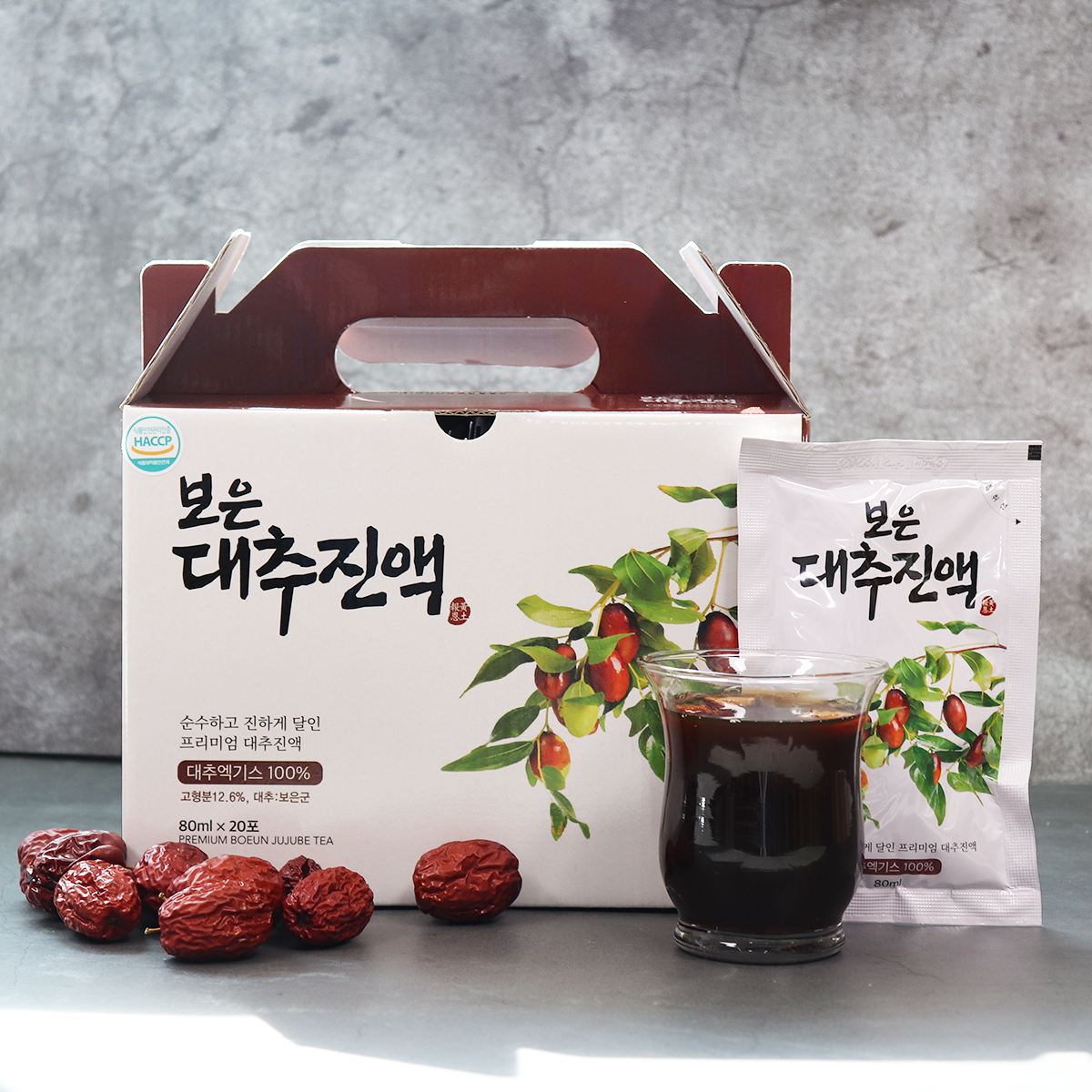 보은 대추즙 대추진액 80ml 20포 대추엑기스 : 구록원 전통건강식