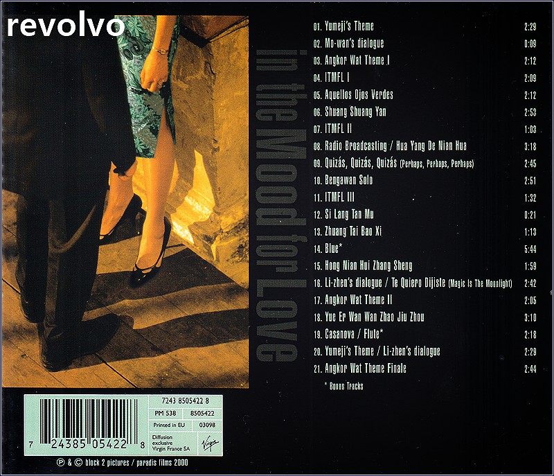 In The Mood For Love (화양연화) : Revolvo
