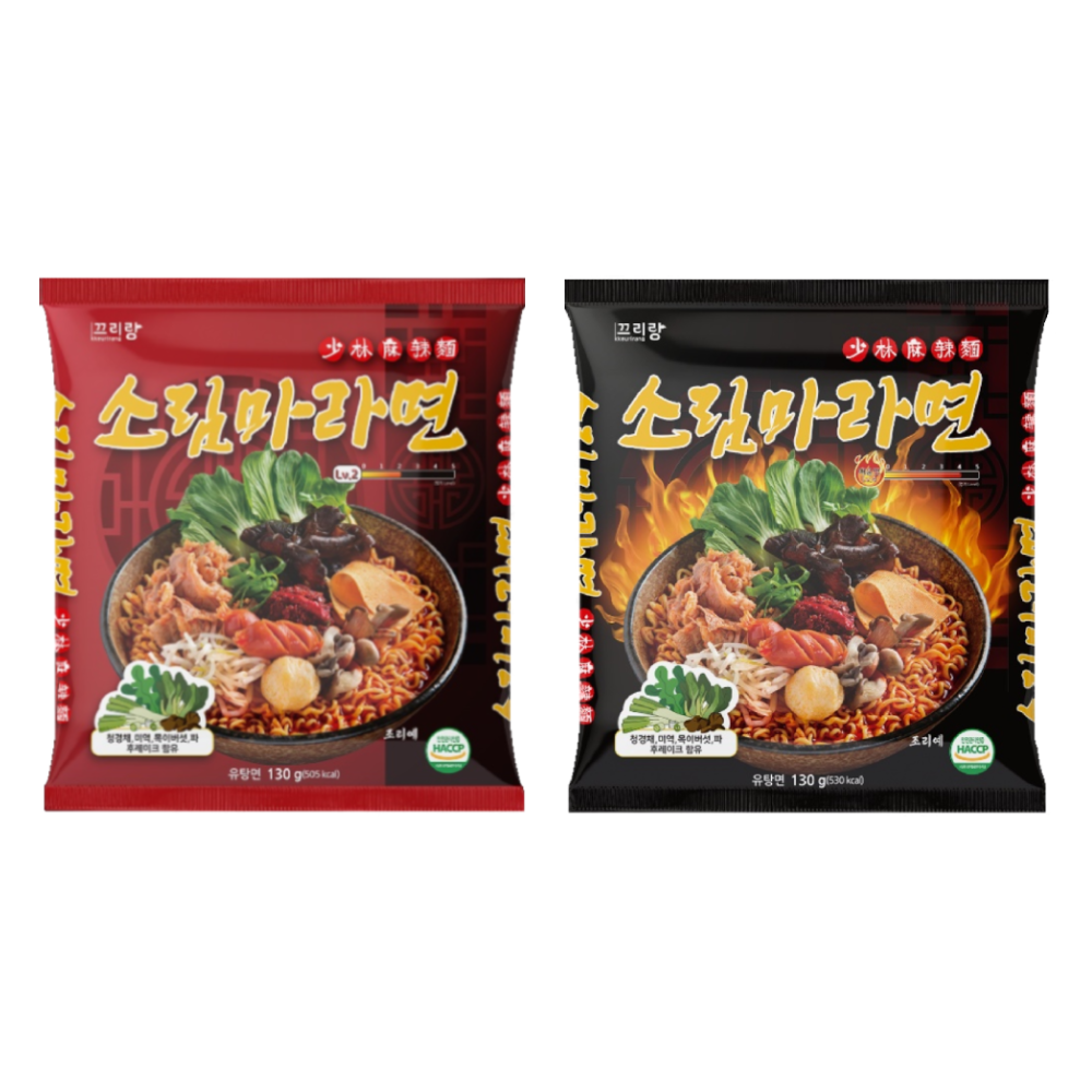 [소림마라] 마라탕 전문 프랜차이즈에서 출시한 소림마라면 (4개입) : 해핑해