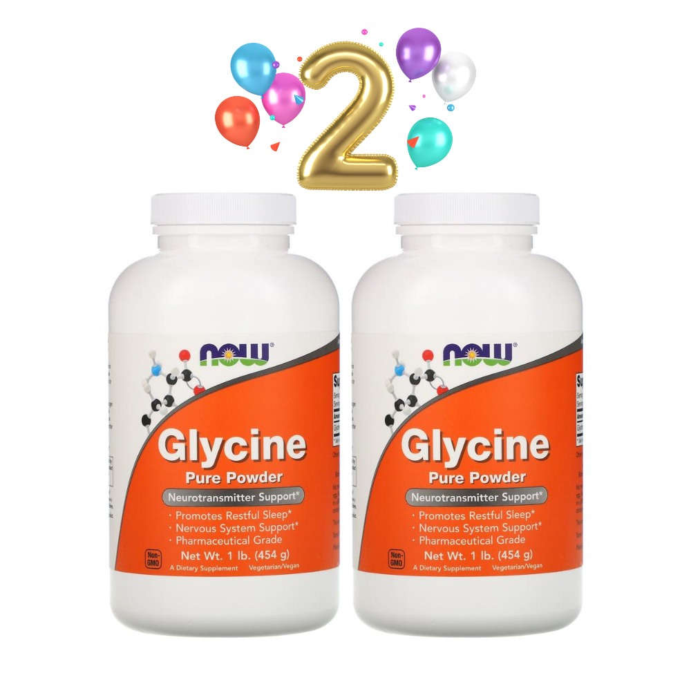 Now Food 나우푸드 글리신 파우더 Glycine 3000mg 454g 2통 : 꼬미호미글로벌