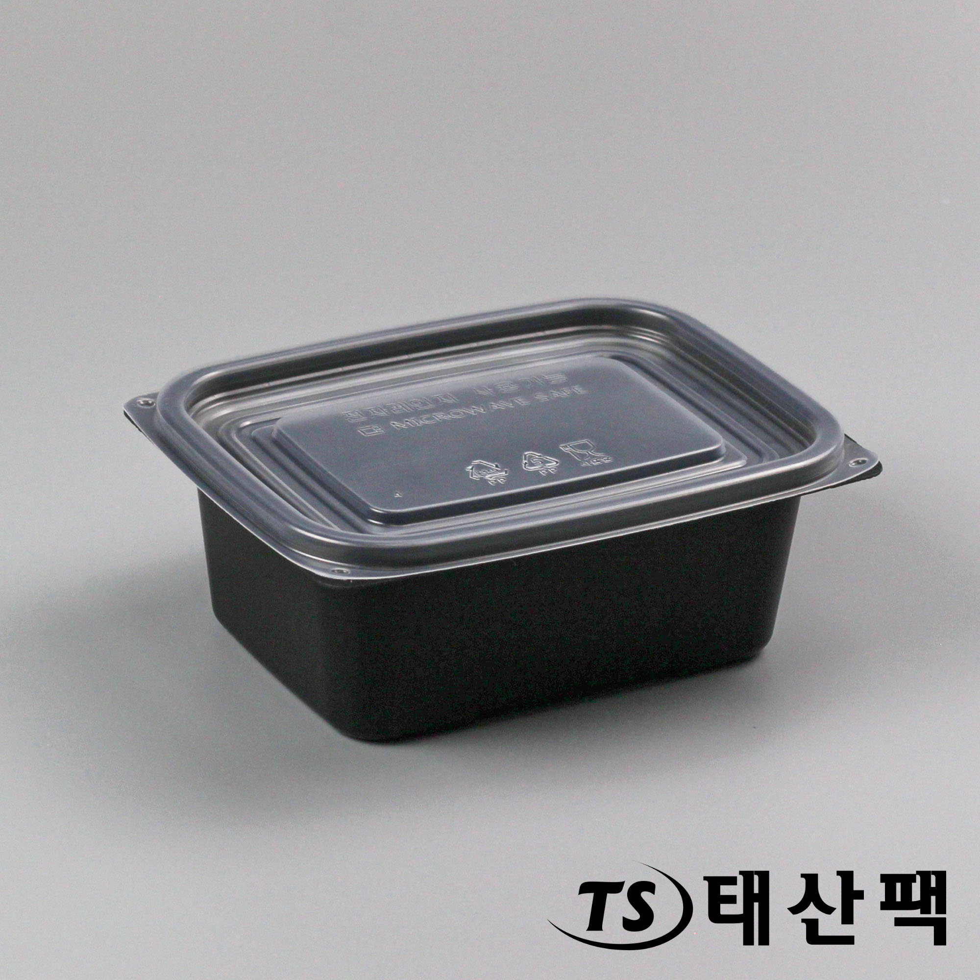 일회용 죽용기 대 M-1317C 800㎖ 사각 죽 포장 용기 : 태산팩