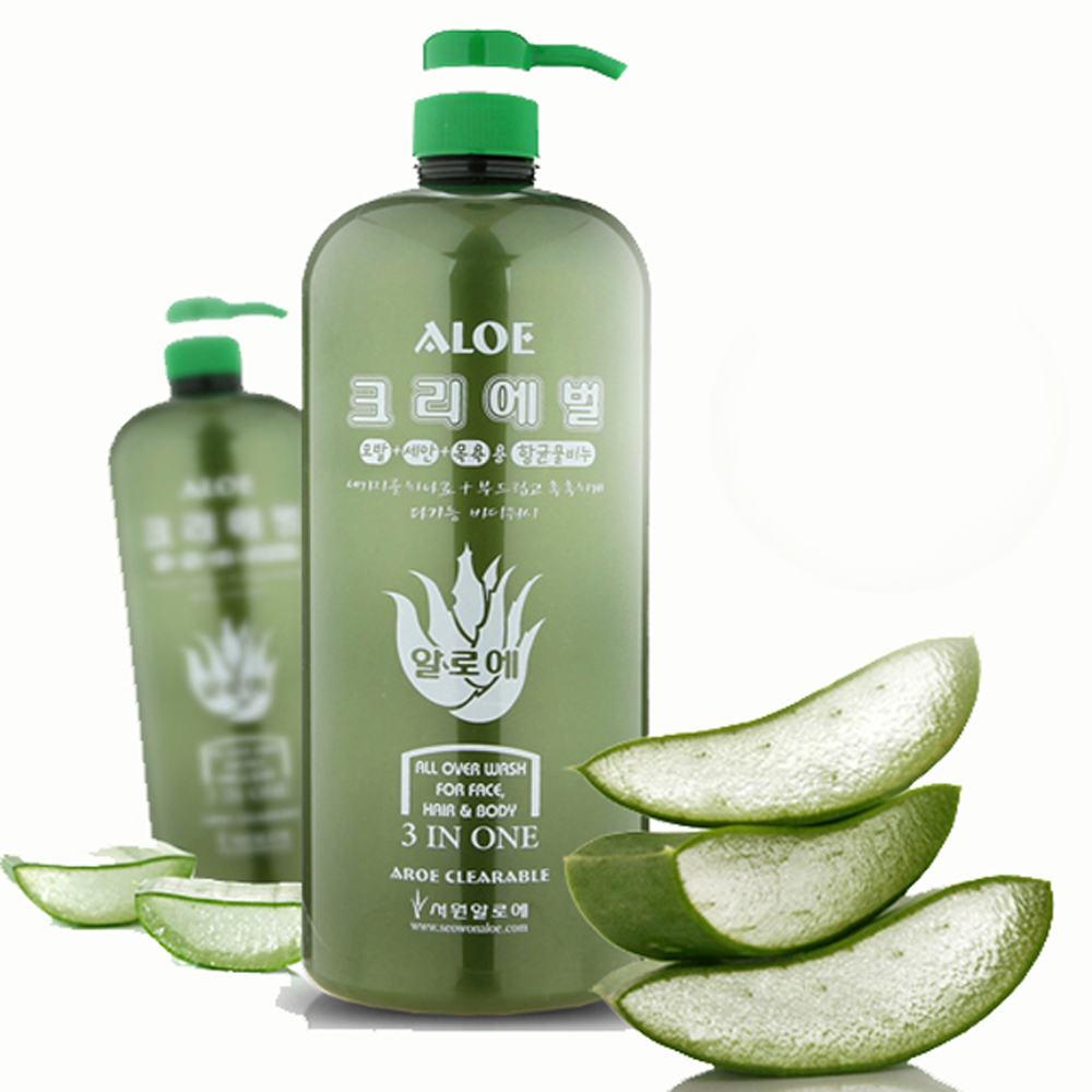 서원알로에 크리에벌 올인원 샴푸 바디워시 1500g 2개 : 월드물류
