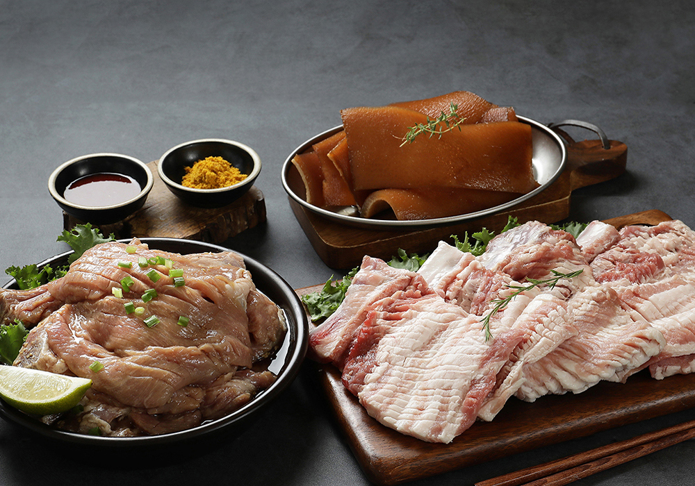 [청미담] 부산대표 맛집 홍이집 돼지껍데기 500g : 레인보우에프엔에스