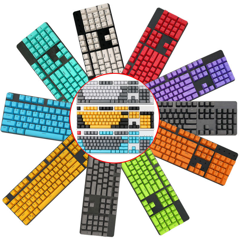 OEM 프로파일 PBT 이중사출 104키 LED투과 단색 키캡 : 나나인터내셔널