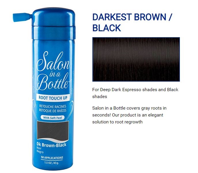루트 터치업 헤어 스프레이 Salon in a Bottle Root Touch Up Hair Spray 1.50 oz (Darkest Brown / Black) : 뷰티엠제이