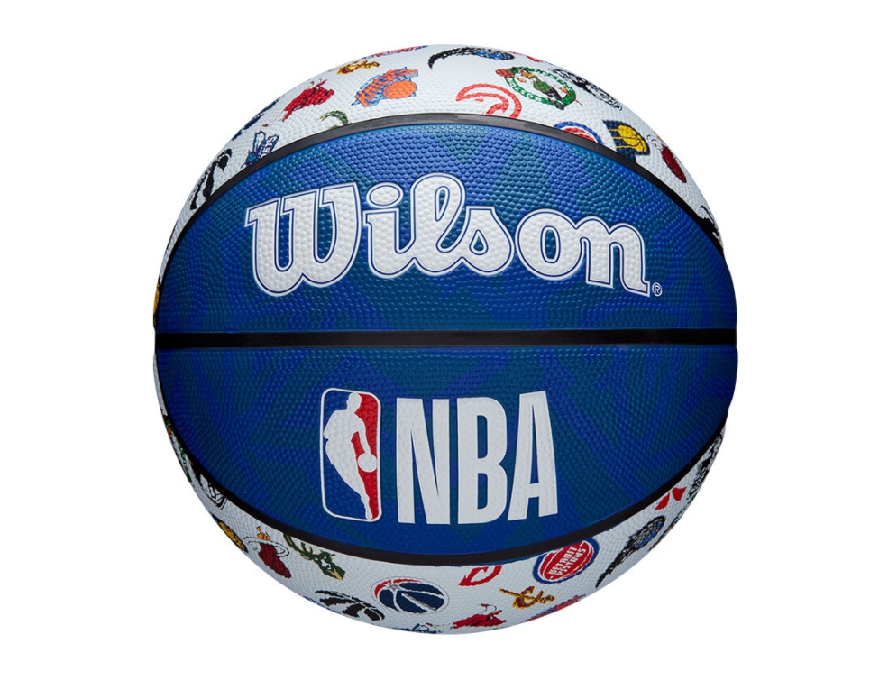 윌슨농구공  올팀농구공 NBA ALL TEAM BSKT RWB SZ7 30개팀로고농구공7호 : 우리체육사