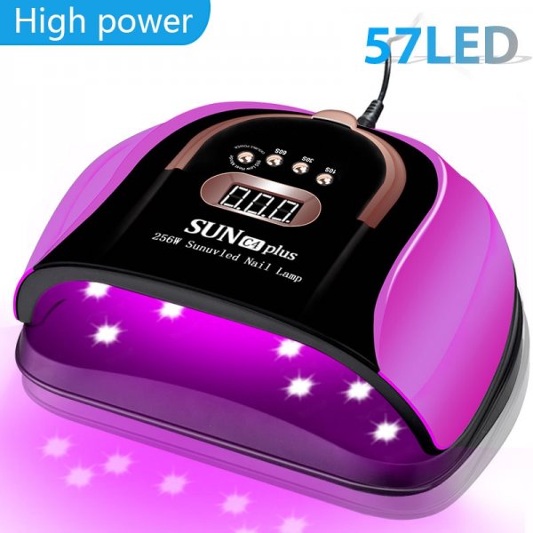 네일 드라이어 256W 높은 전원 Lampara UV LED 램프 매니큐어 건조 젤 57 건조기 기계 살롱에 대 한 전문 : VVlife