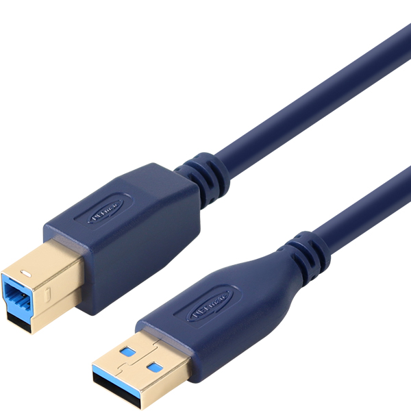 NETmate USB3.0 연장 케이블 고급형 외장하드 연결 연장선 블루 0.5m : 파워네트정보통신