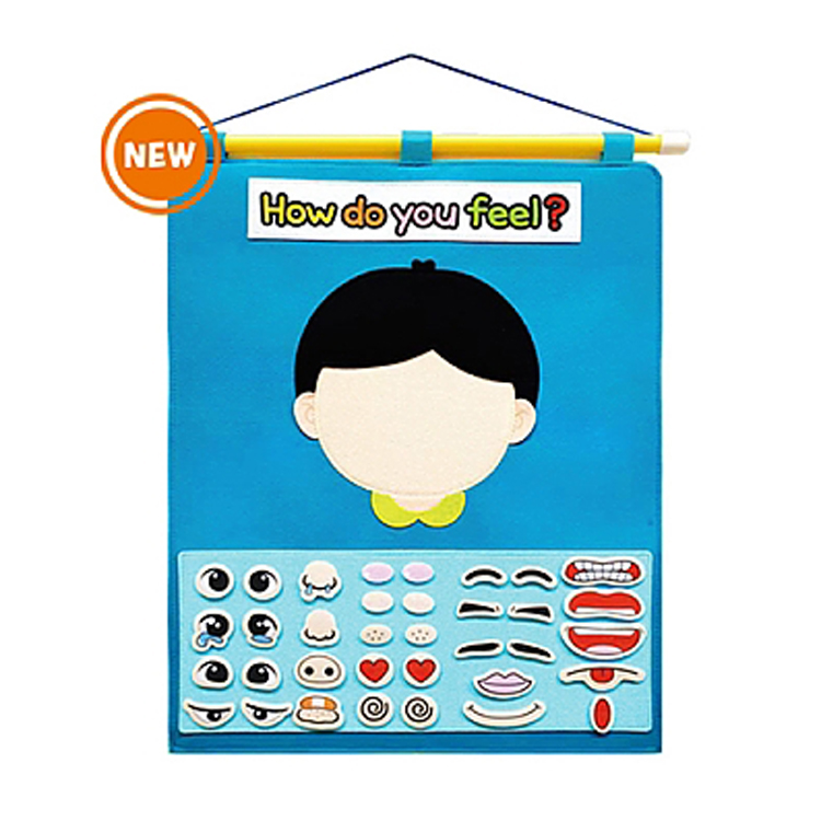 청양토이 교육교재 벽걸이차트 how do you feel : 써니네문구점
