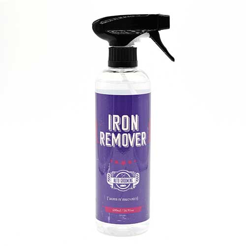 오토그루밍 IRON REMOVER 아이언리무버 500ML 철분제거제 (향이좋은 반응빠른 수입차분진 휠클리너 도장면사용) : 오토그루밍