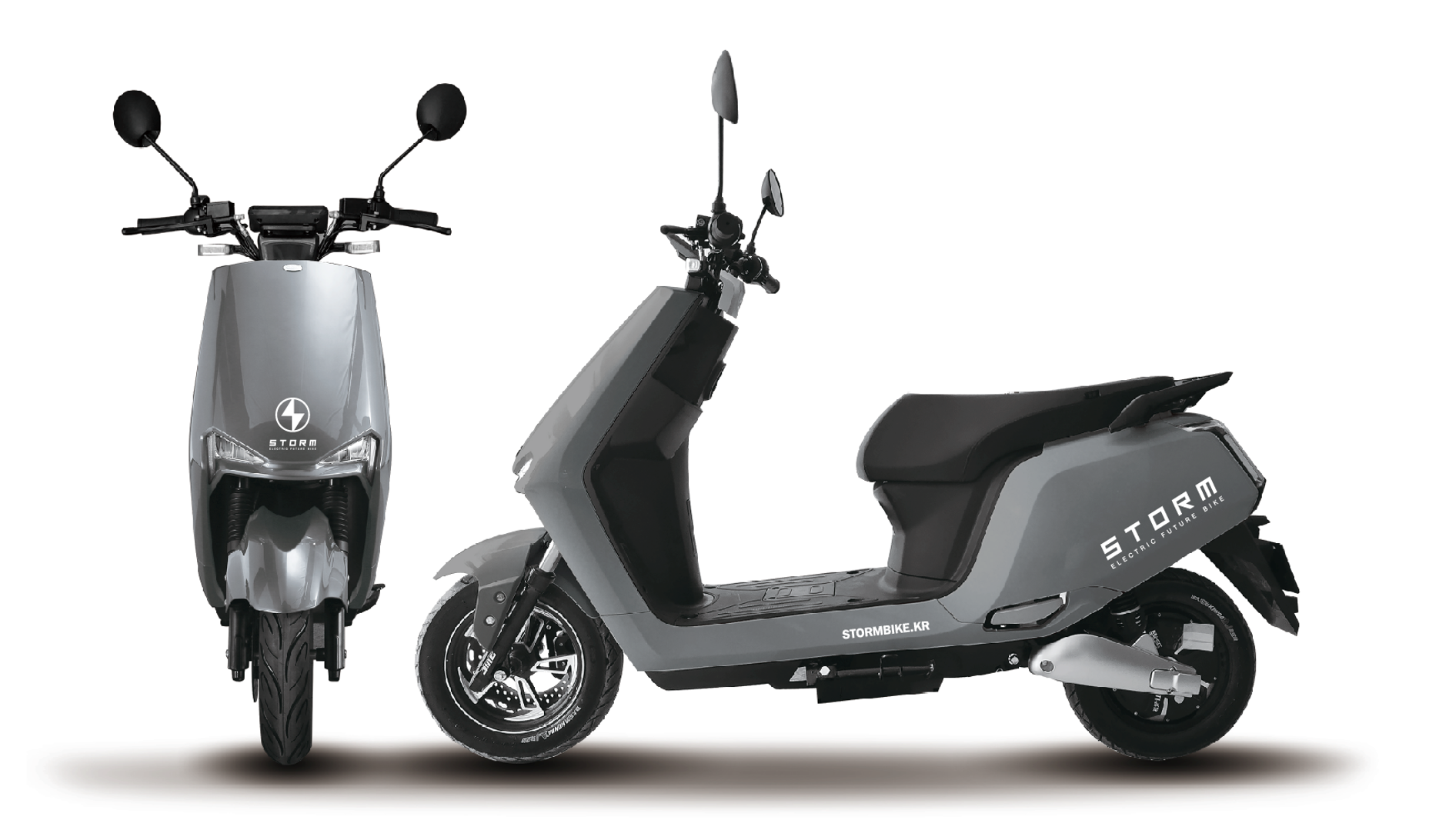 2025년 스톰 GT2 2인용 전동스쿠터 1500W 모터 48V 30Ah/50Ah 리튬 이온 대용량 배터리 유압식 브레이크 번호판 필요없는 배달용 오토바이... 