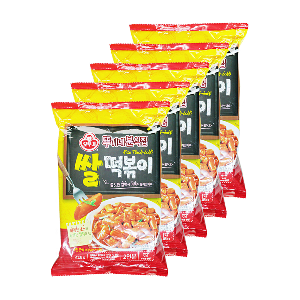 오뚜기 뚜기네 분식집 쌀떡볶이 426g 5개 떡볶이 분식 : 더진스토어