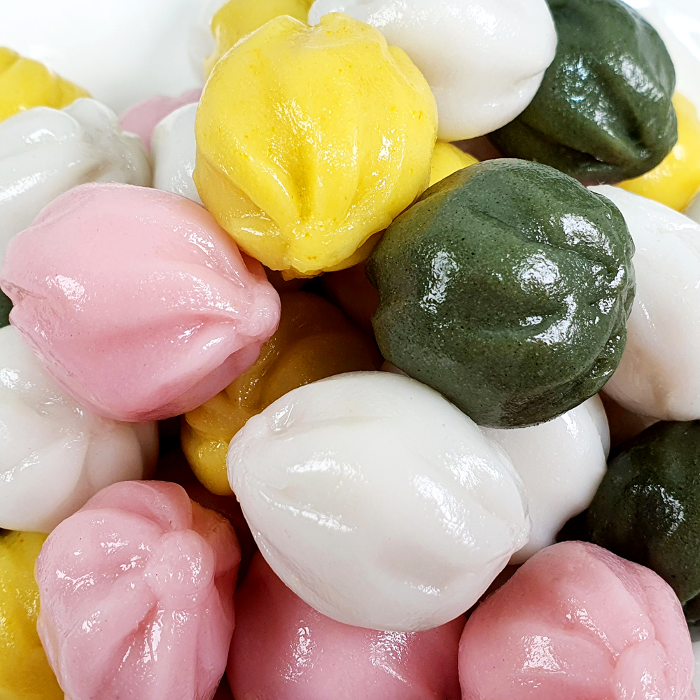 잇츠떡 꿀떡 1되 3x40봉지 4색 꿀송편 맛집 떡주문 어린이집 부모님 간식 답례 선물 : 잇츠떡