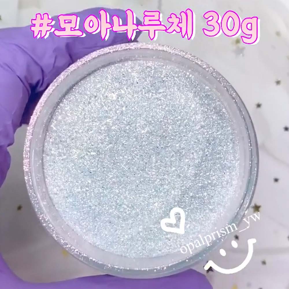 오팔프리즘 모아나루체 젤네일 글리터 대용량 30g 2022젤네일디자인 셀프네일 펄 아트 재료 : 사라센