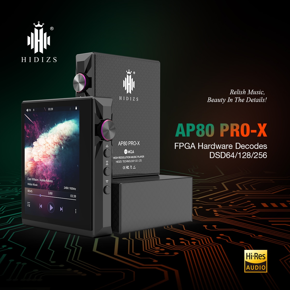 DAP hidizs ap80 pro xap80pro-x 블루투스 휴대용 음악 플레이어 mp3 usb dac 고해상도 오디오 dsd64128 flac ldac fm radio dap... 