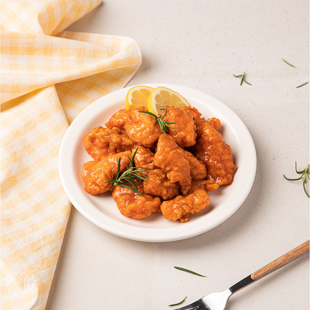 BBQ 바로치킨강정 순한맛 200g 간식 즉석 냉동 식품 간편식 치킨 튀김 야식 : 다무까