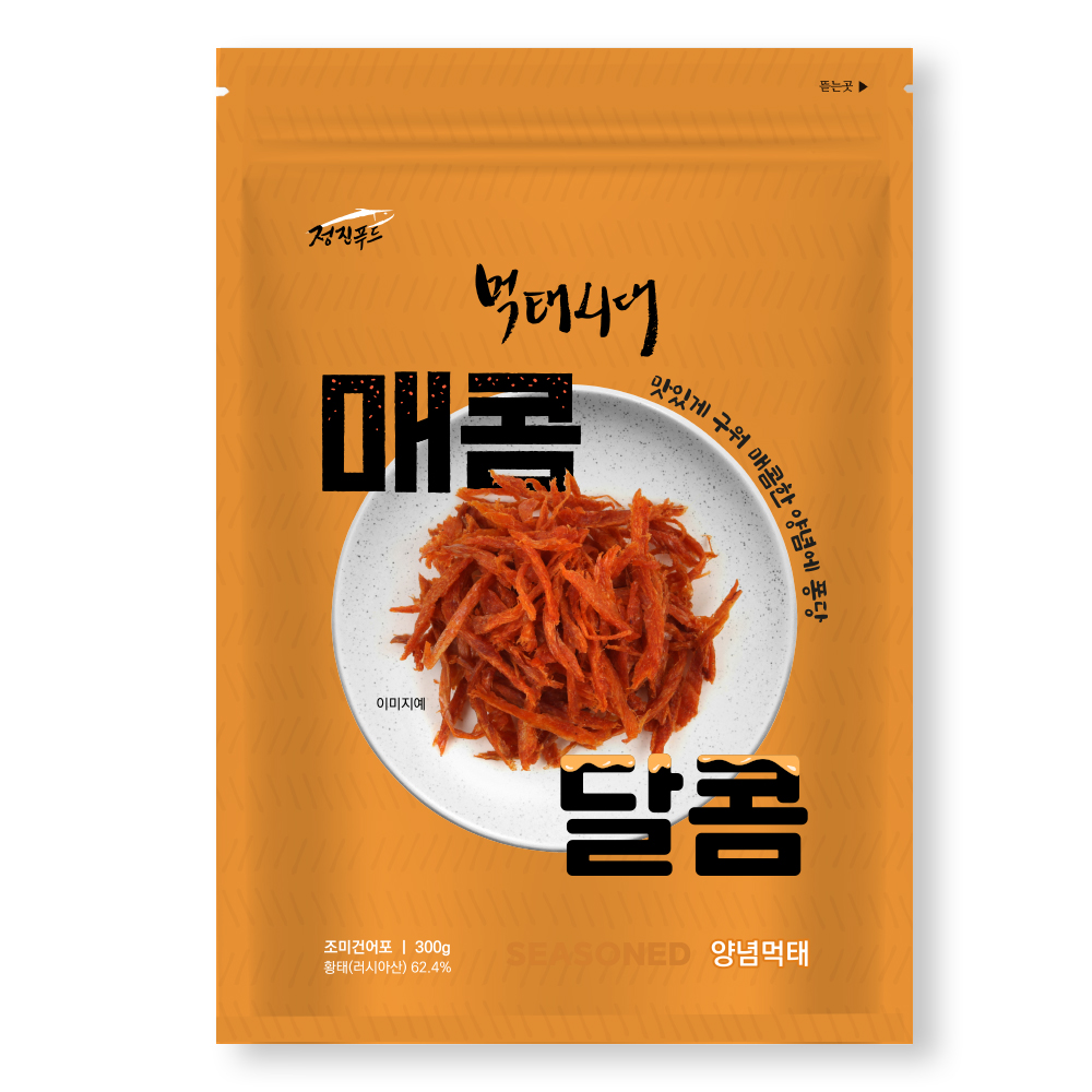 정진푸드 먹태시대 매콤달콤 양념먹태 300g 대용량 : 먹태시대