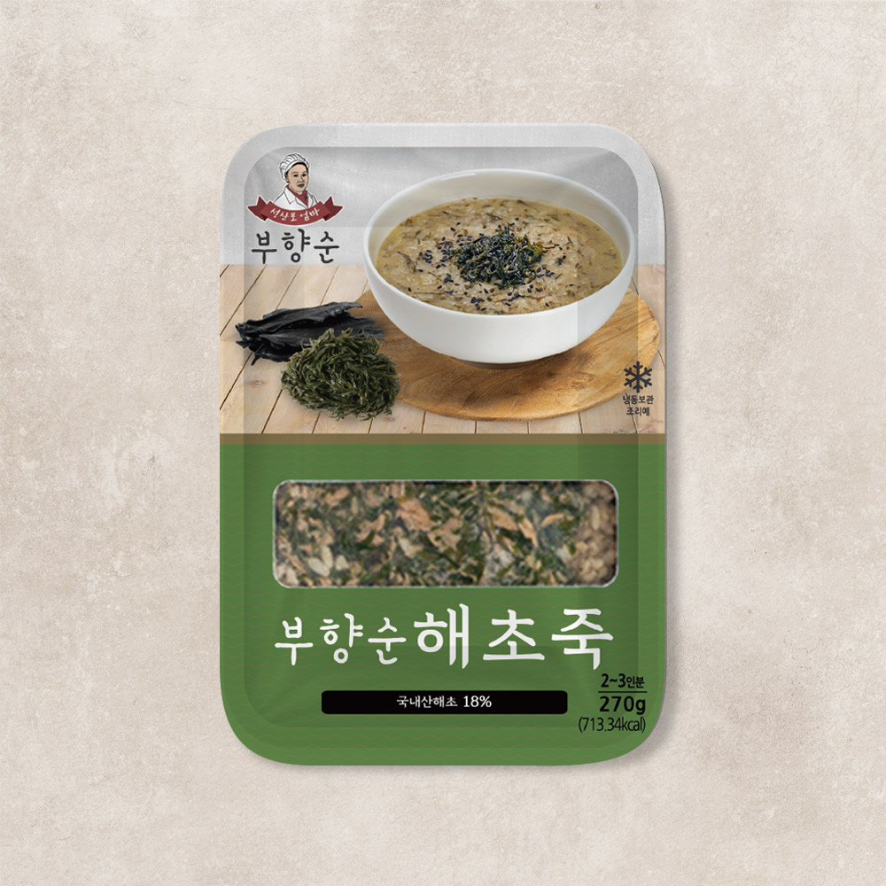 제주 부향순 건강밥상 해초죽 4팩 : 바른 정원