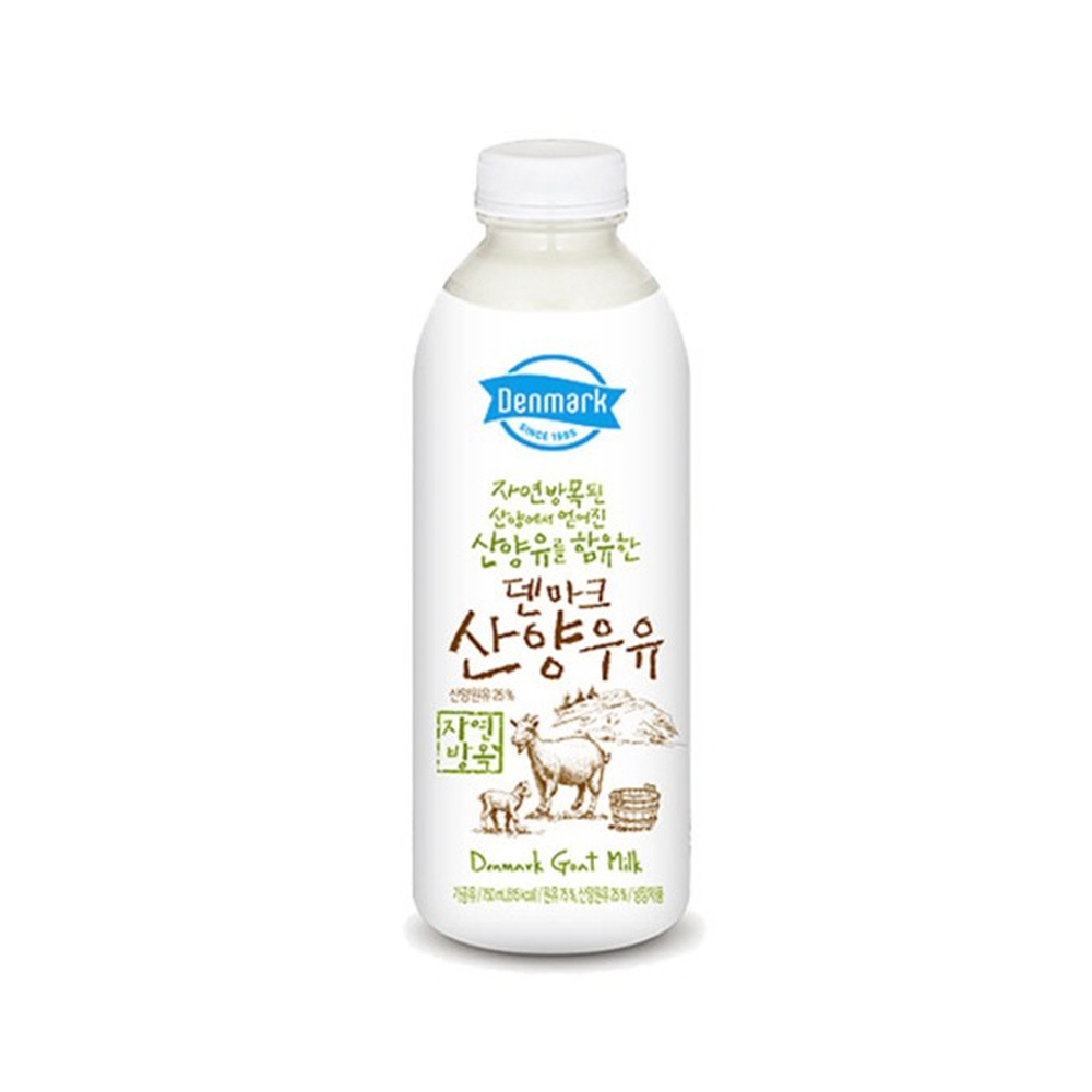 덴마크우유 산양우유 750ml 6팩 소화잘되는 배달 : 그린엘리펀트