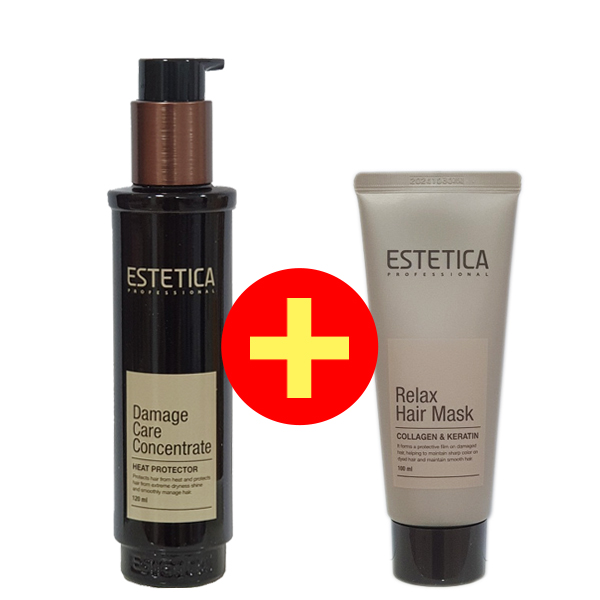 에스테티카 데미지케어 컨센트레이트 120ml+릴렉스마스크100ml/열보호 에센스 : SH헤어