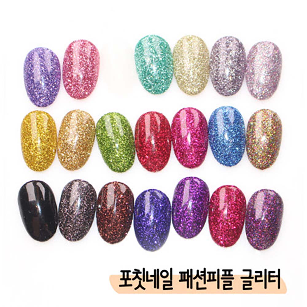 포칫네일 패션피플 젤네일 글리터 세트 3종 시리즈 : 사라센