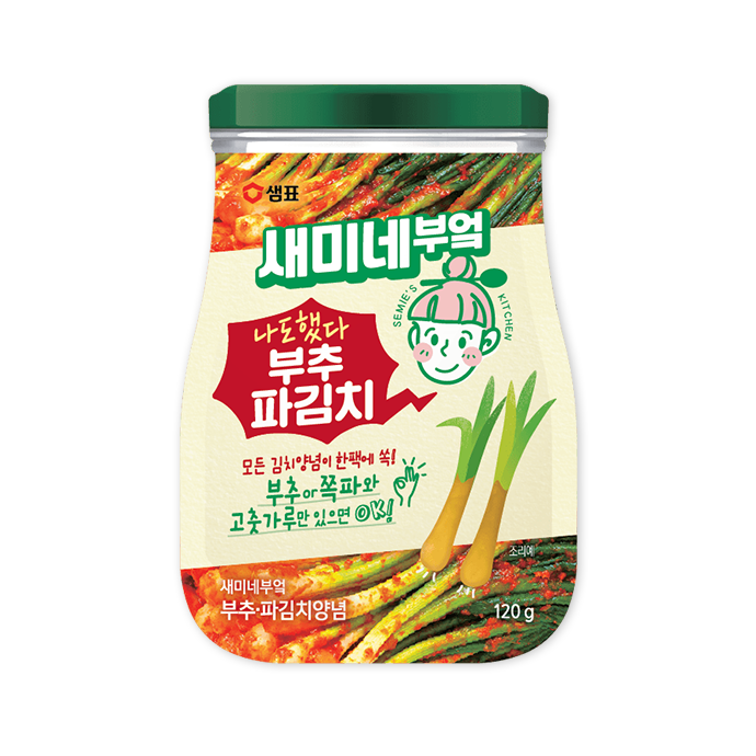 [샘표][셈표] 새미네부엌 김치양념 4종(부추파김치,겉절이,깍두기,보쌈김치) : 태현몰