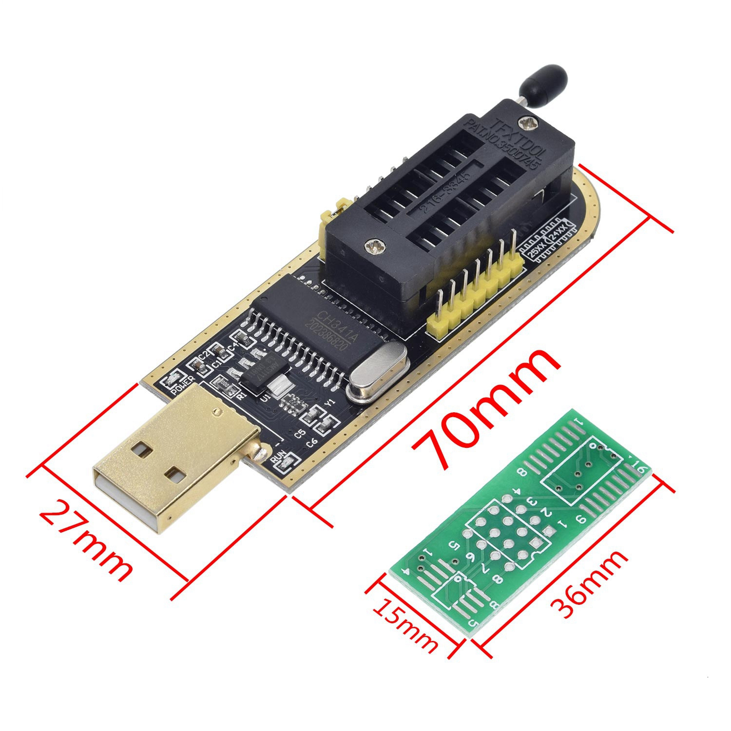 CH341A 24 25 시리즈 USB 롬라이터 케이블 : 오아시스 유통