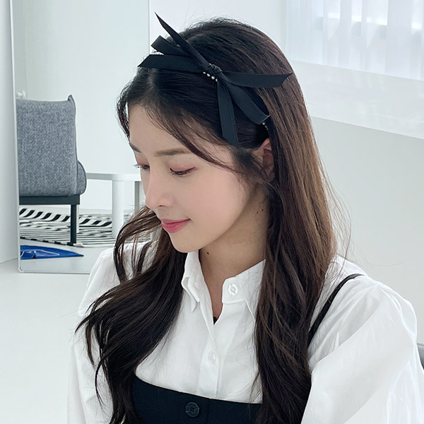 로사 리본 핸드메이드 헤어밴드 (22HB011) : 수앤수악세사리