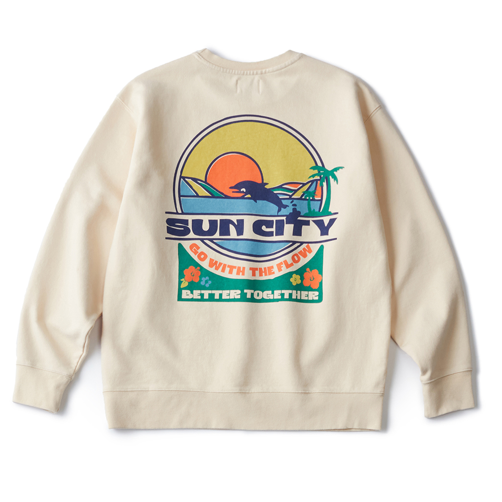 BETTER TOGETHER SWEAT SHIRTS (MILK WHITE) : 빅웨이브컬렉티브